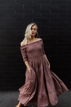 Henly Dresses Lost Love Maxi In Burgundy