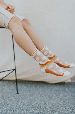 Henly Janis Socks In Orange Accessories