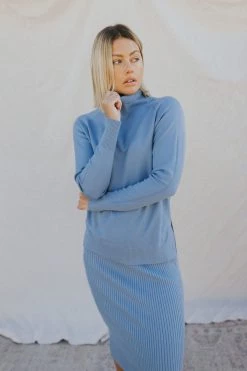 Henly Adore You Sweater In Cornflower Blue