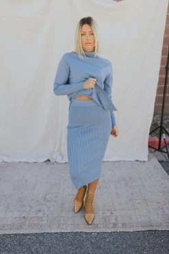 Henly SETS Adore You SKIRT In Cornflower Blue