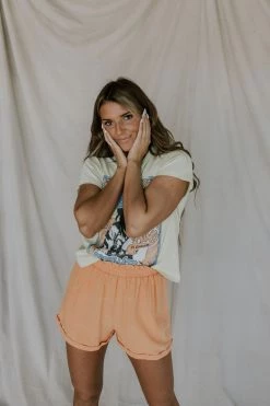 Henly *Clementine Crush Linen Shorts SALE