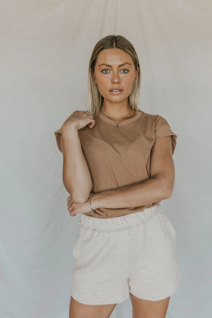 Henly Danny Muscle Tee In Camel