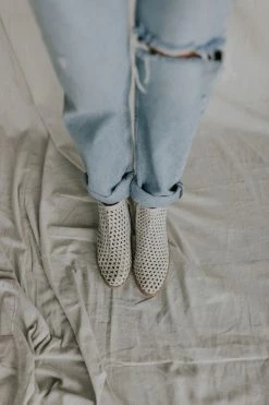 Henly Free People Cayne Woven Shoeboot In Bone