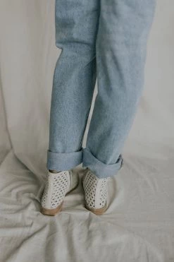 Henly Free People Cayne Woven Shoeboot In Bone