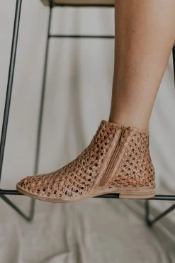 Henly Free People Cayne Woven Shoeboot In Rust