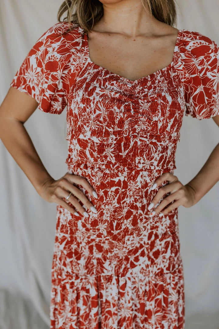 Henly Ipanema Smocked Midi