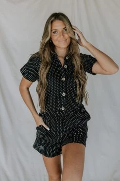 Henly Layla Dotted Romper Jumpsuits