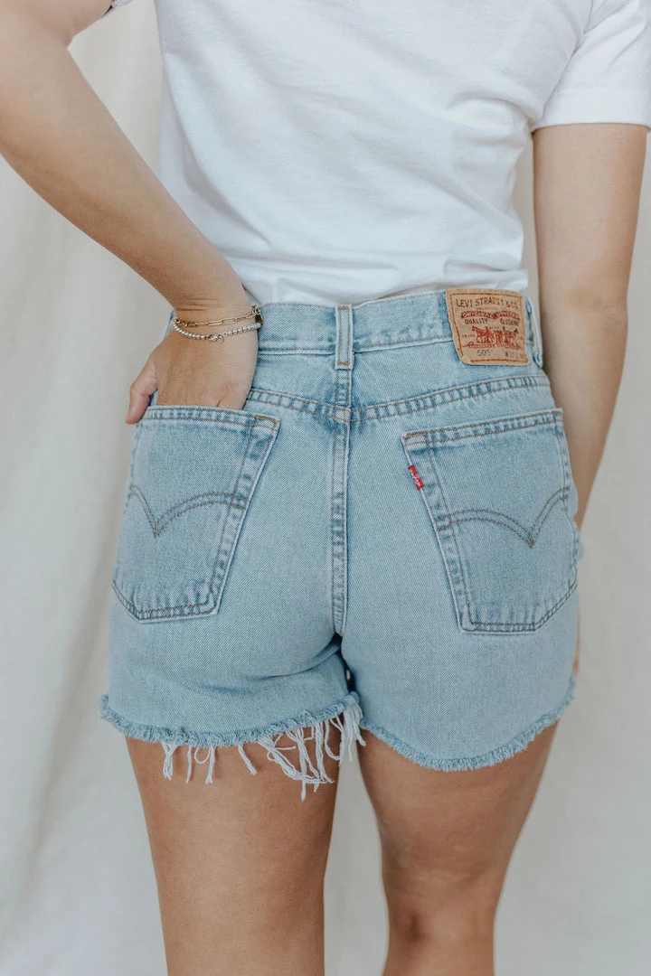 Henly Denim One Of A Kind Upcycled Levi's Jean Shorts