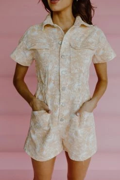 Henly Tropic Like Its Hot Romper Jumpsuits