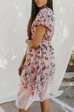 Henly Pinch Me Embroidered Dress Dresses