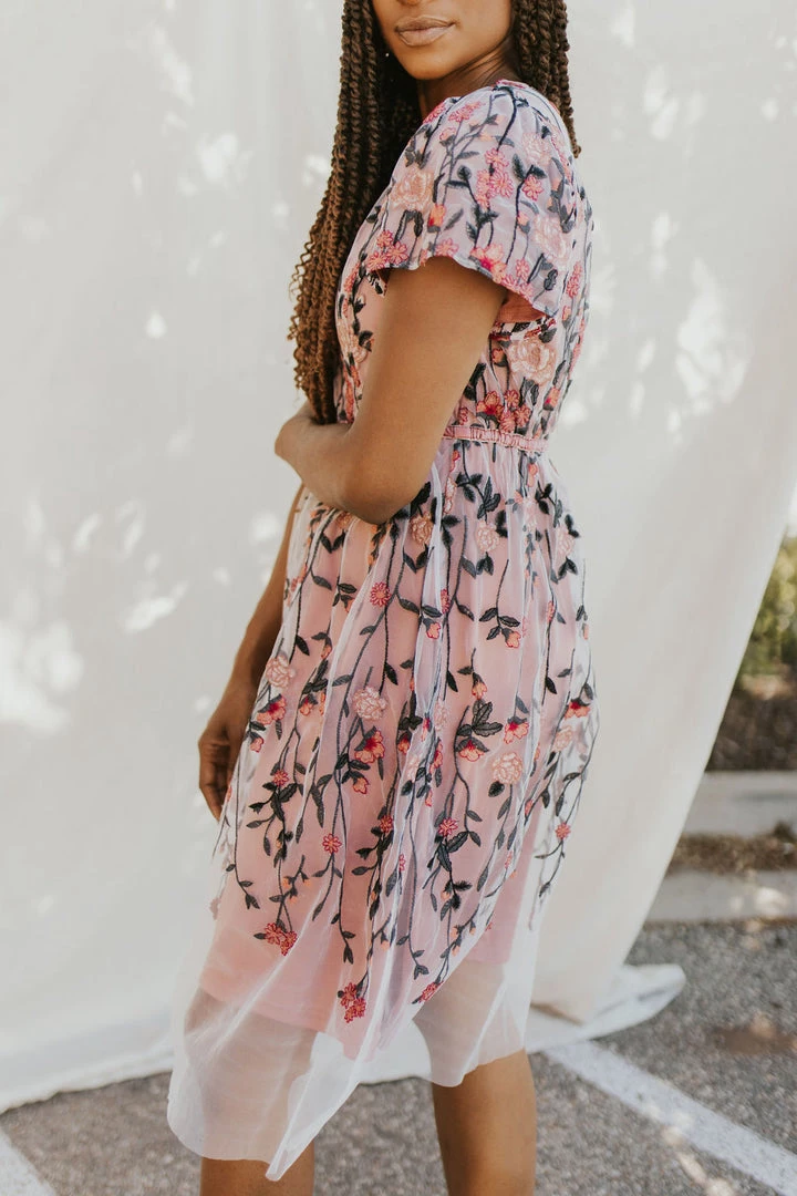 Henly Pinch Me Embroidered Dress Dresses