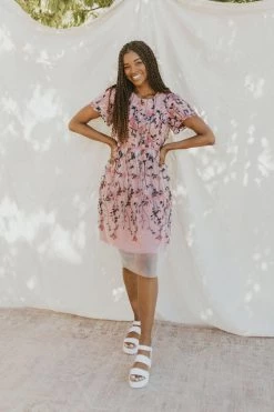 Henly Pinch Me Embroidered Dress Dresses