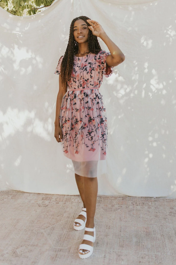 Henly Pinch Me Embroidered Dress Dresses