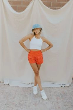 Henly Free People Way Home Short In Candy Apple