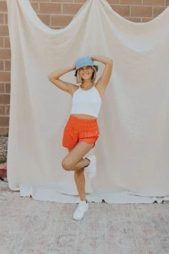 Henly Free People Way Home Short In Candy Apple