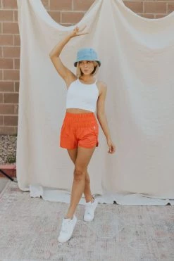 Henly Free People Way Home Short In Candy Apple