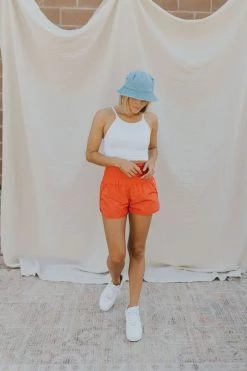 Henly Free People Way Home Short In Candy Apple