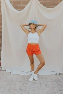 Henly Free People Way Home Short In Candy Apple