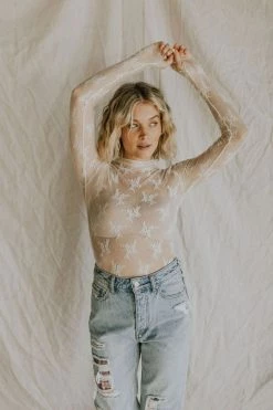 Henly Free People Lady Lux Layering Top In Evening Cream - RESTOCKING SOON Tops