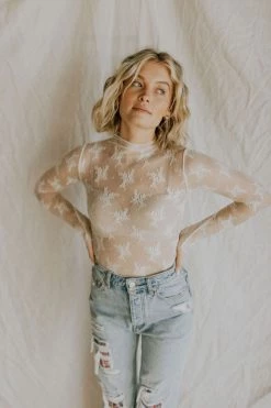 Henly Free People Lady Lux Layering Top In Evening Cream - RESTOCKING SOON Tops