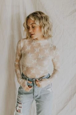 Henly Free People Lady Lux Layering Top In Evening Cream - RESTOCKING SOON Tops