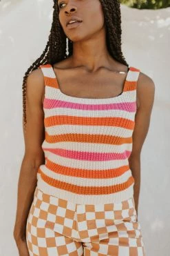 Henly Tops Cosmo Stripe Knit Tank