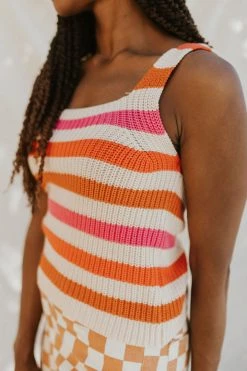 Henly Tops Cosmo Stripe Knit Tank