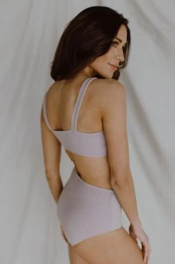 Henly Alba Luxe Bikini Top In Lavender Swim