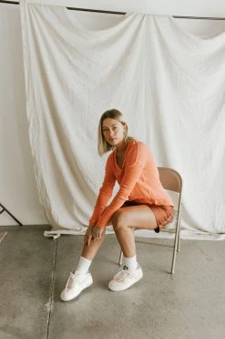 Henly *Free People Colby Long Sleeve In Lipgloss