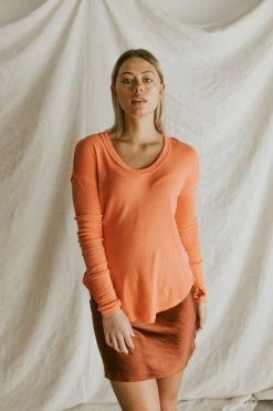 Henly *Free People Colby Long Sleeve In Lipgloss