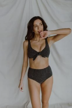 Henly Alba Luxe Swim Bottom In Black