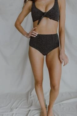 Henly Alba Luxe Swim Bottom In Black