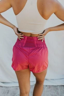 Henly Free People Way Home Short In Wild Raspberry