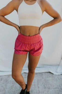 Henly Free People Way Home Short In Wild Raspberry