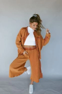 Henly SALE *Layer Up Thermal Pants In Caramel