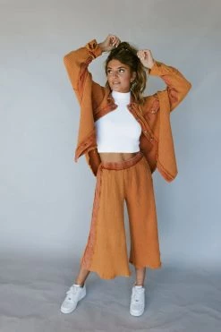 Henly SALE *Layer Up Thermal Pants In Caramel