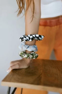 Henly *Checkerboard Scrunchie SET Of 3