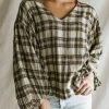 Henly Bowie Plaid Blouse