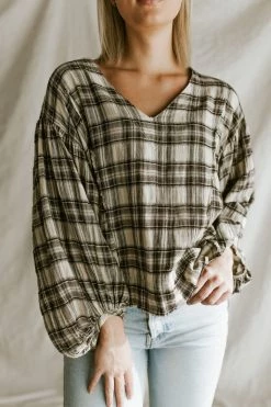 Henly Bowie Plaid Blouse