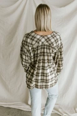 Henly Bowie Plaid Blouse