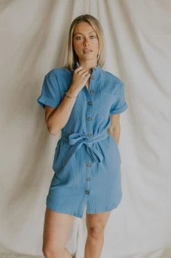 Henly Dresses Bridget Gauze Shirt Dress