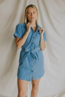 Henly Dresses Bridget Gauze Shirt Dress