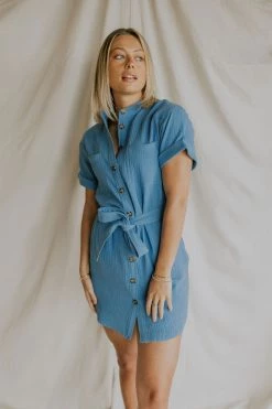 Henly Dresses Bridget Gauze Shirt Dress