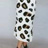 Henly *Leo Leopard SKIRT In Ivory SALE