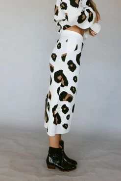 Henly *Leo Leopard SKIRT In Ivory SALE