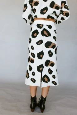 Henly *Leo Leopard SKIRT In Ivory SALE