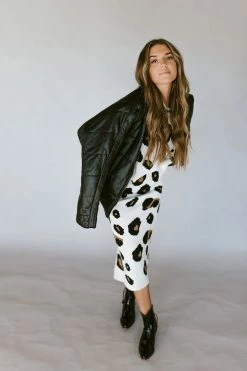 Henly *Leo Leopard SKIRT In Ivory SALE