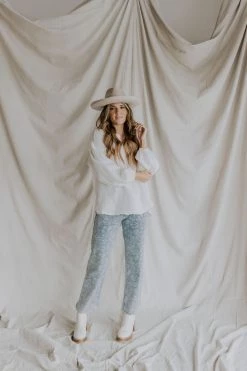 Henly Charmer Paisley Denim Pants