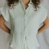 Henly SALE *Mint To Be Gauze Blouse