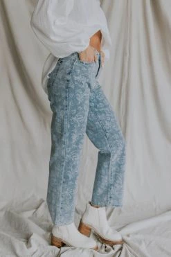 Henly Charmer Paisley Denim Pants